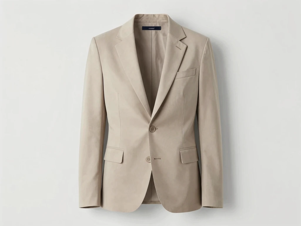 Tailored classic blazer in neutral tones